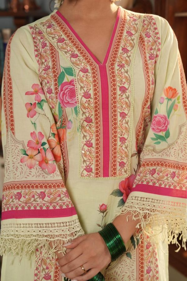 Radiant Bloom Palazzo Set with Dupatta - Image 8