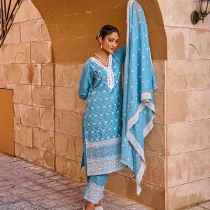 3 Piece Cotton Kurta Set
