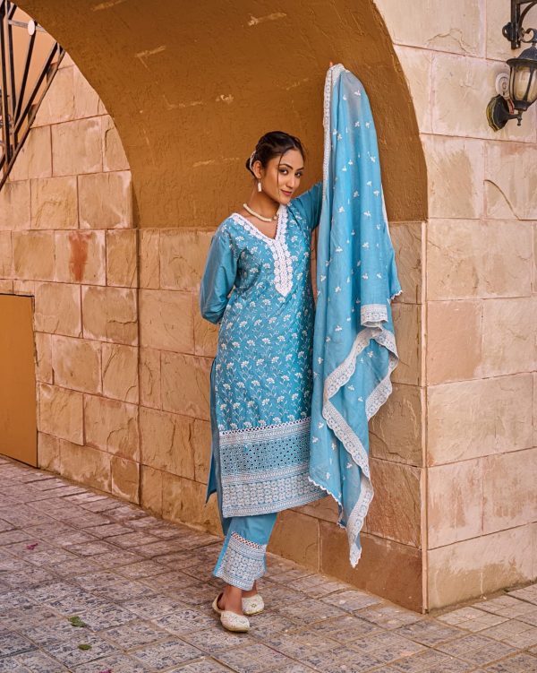 3 Piece Cotton Kurta Set