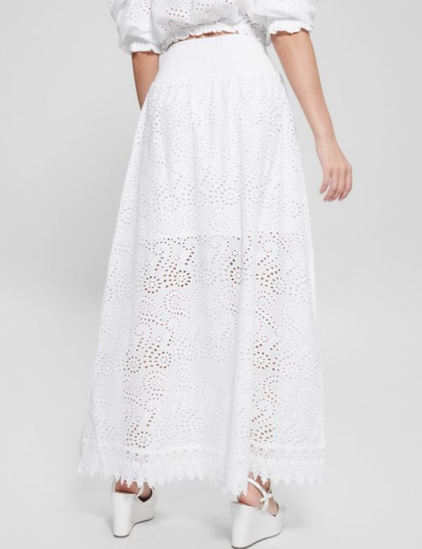 Long White Chikankari Dress