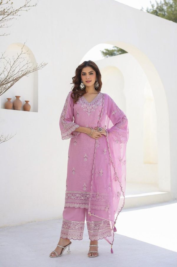 Rayon self design Dobby Embroidery kurta - Image 4