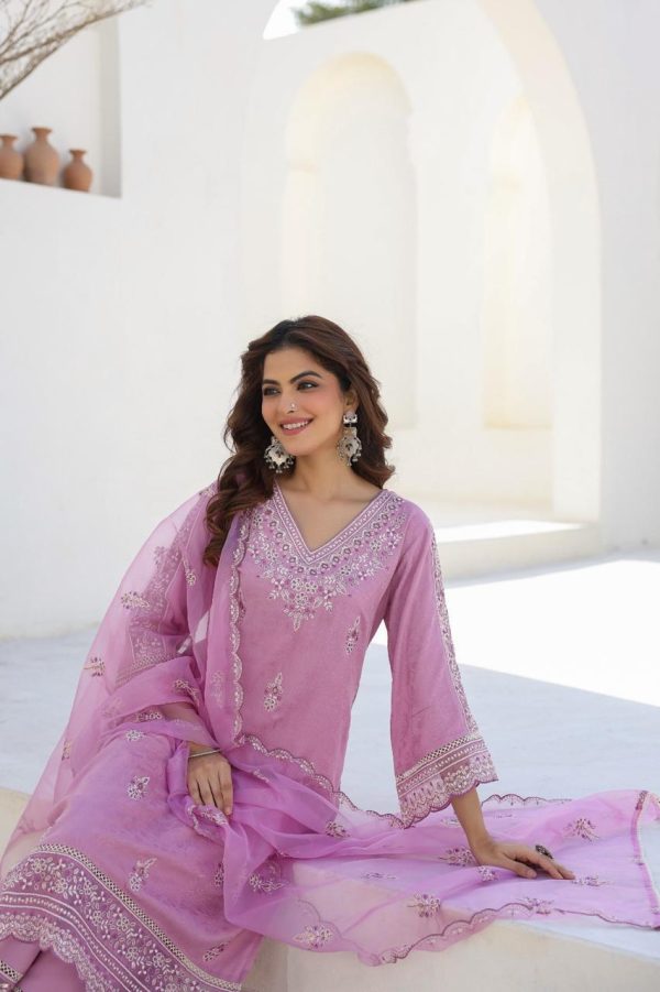 Rayon self design Dobby Embroidery kurta - Image 7