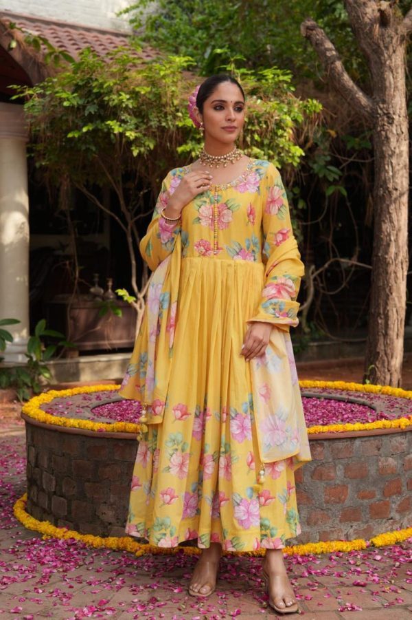 Anarkali Palazzo-set with Dupatta