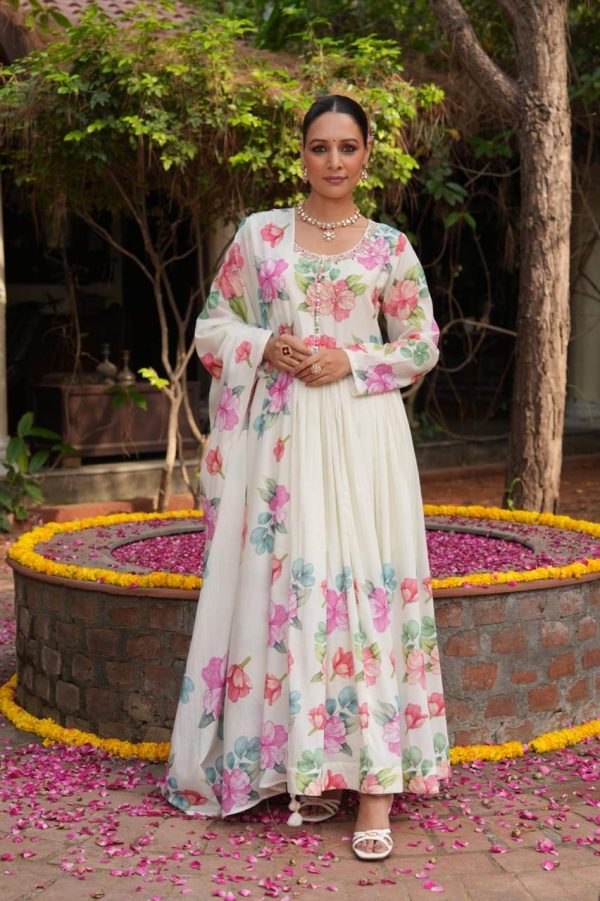 Anarkali Palazzo-set with Dupatta - Image 5