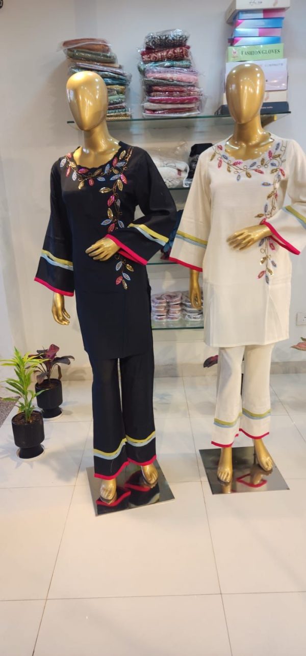 Leaf Embroidery Coord Set - Image 2